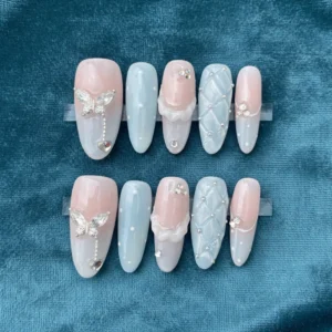 pastel butterfly charm