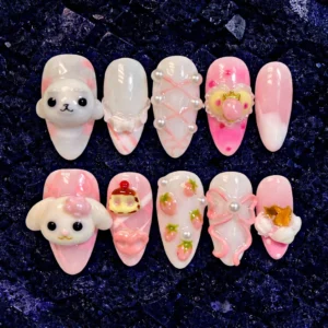 Kawaii Bunny Dessert 3D Nail Art Set