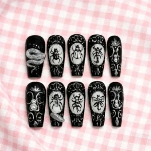 gothic chrome cross nail set (copy)