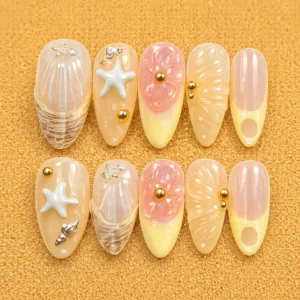 Ocean Shell Starfish 3D Nail Set