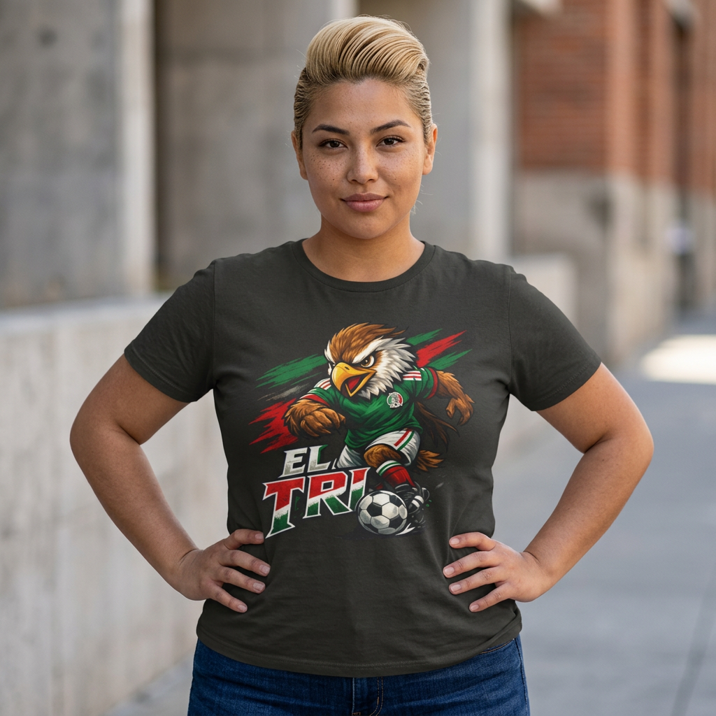 el tri eagle soccer tee — mexican football fan t shirt el tri eagle soccer tee — mexican football fan t shirt