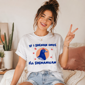 if i shenan once i'll shenanigan t shirt — funny penguin graphic tee