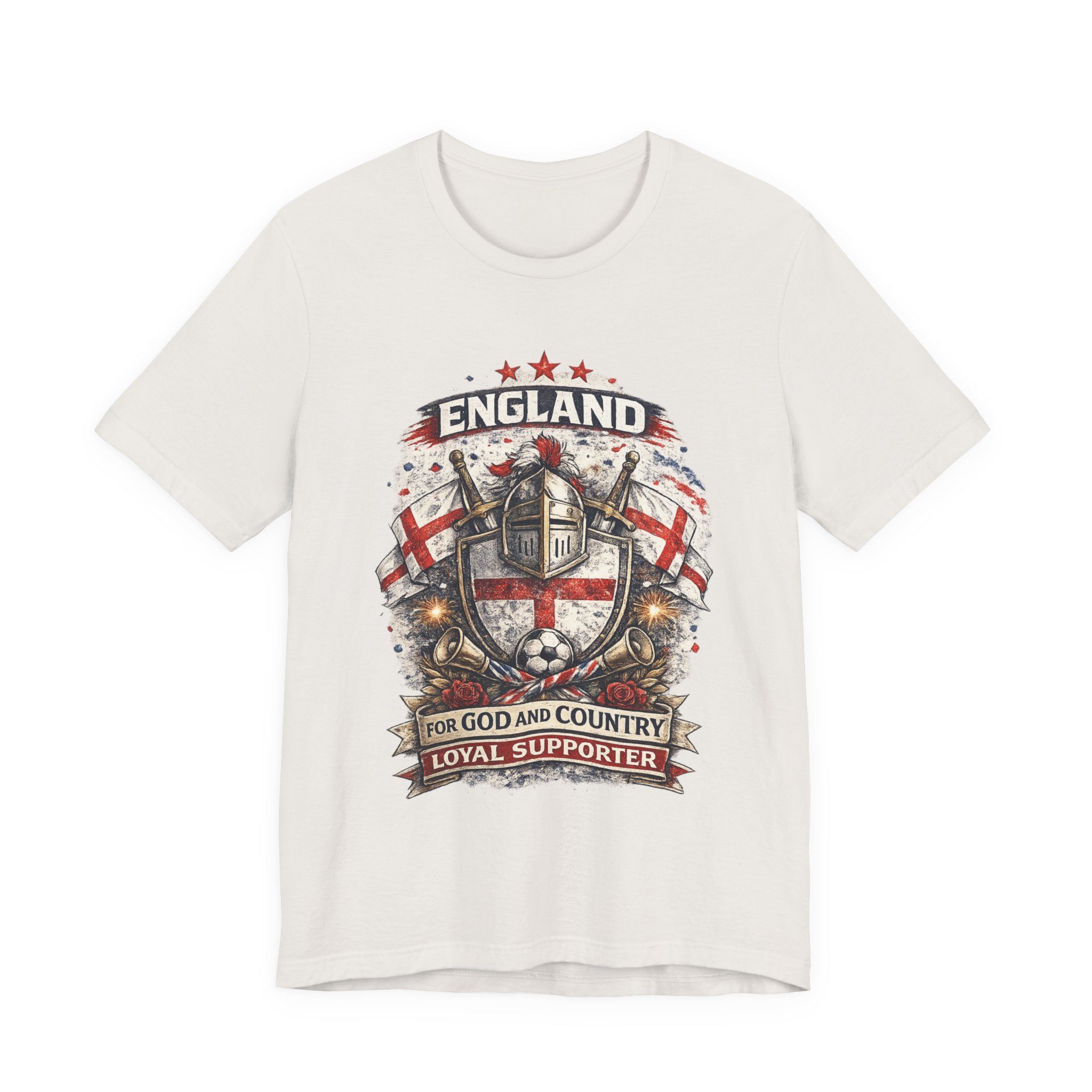 england crest t shirt — "for god and country" loyal supporter tee england crest t shirt — "for god and country" loyal supporter tee