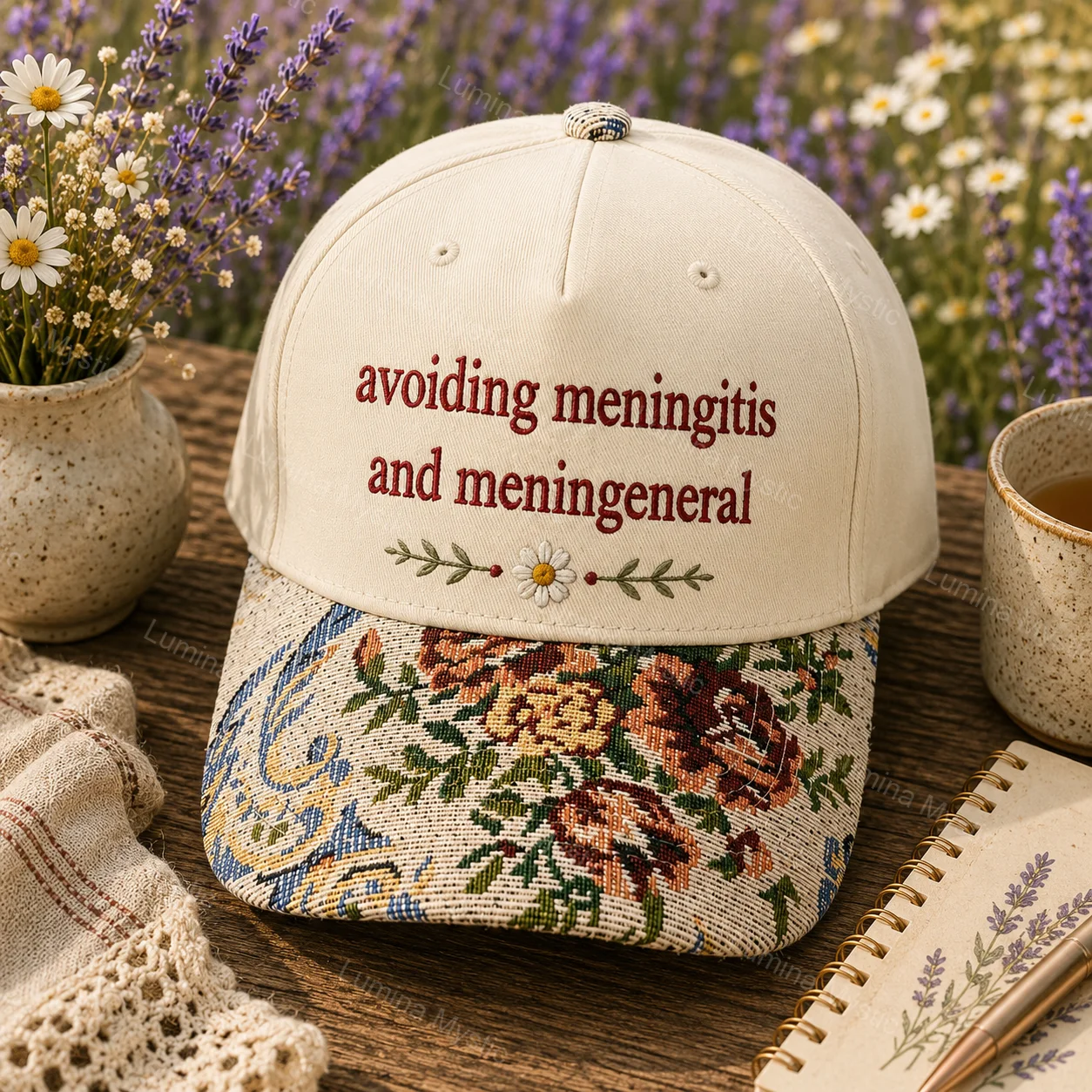 avoiding meningitis funny boutique cap avoiding meningitis funny boutique cap