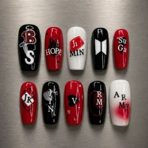 BTS Inspired Nails