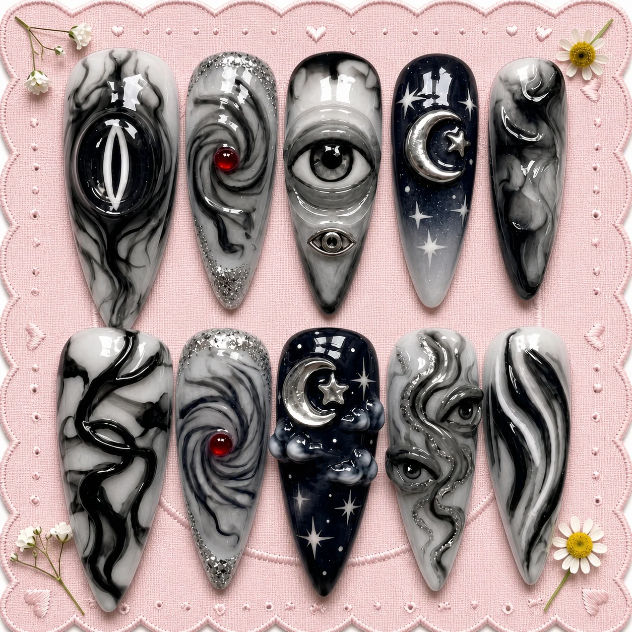 celestial eye nails celestial eye nails
