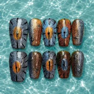 Cosmic Eye Aura Nails