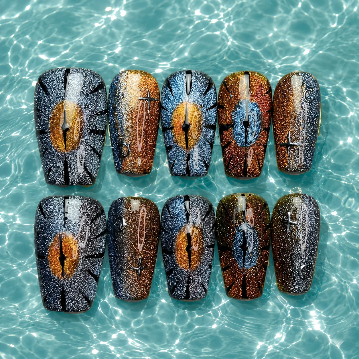 Cosmic Eye Aura Nails Cosmic Eye Aura Nails