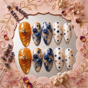 honey blueberry nails