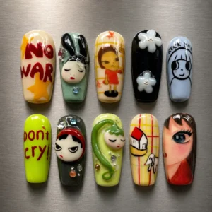 Kawaii Pop Art Nails