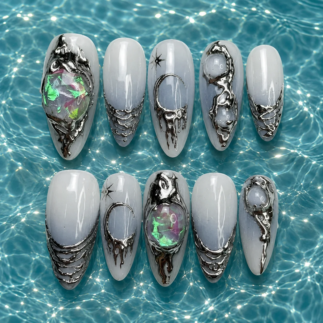 Moonlit Opal Nails Moonlit Opal Nails