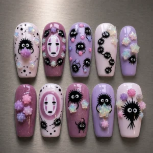 No Face Soot Sprite Nails