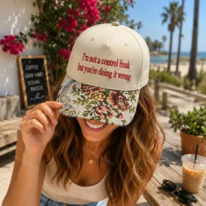 not a control freak statement cap