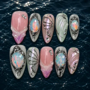 opal fairycore nails