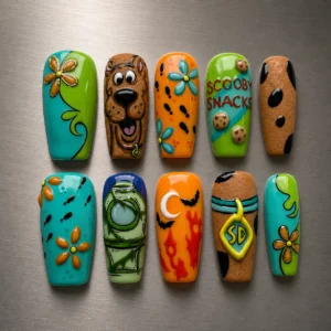 Scooby Doo Cartoon Nails