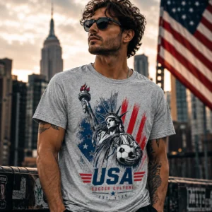 usa statue of liberty t shirt — patriotic american flag tee