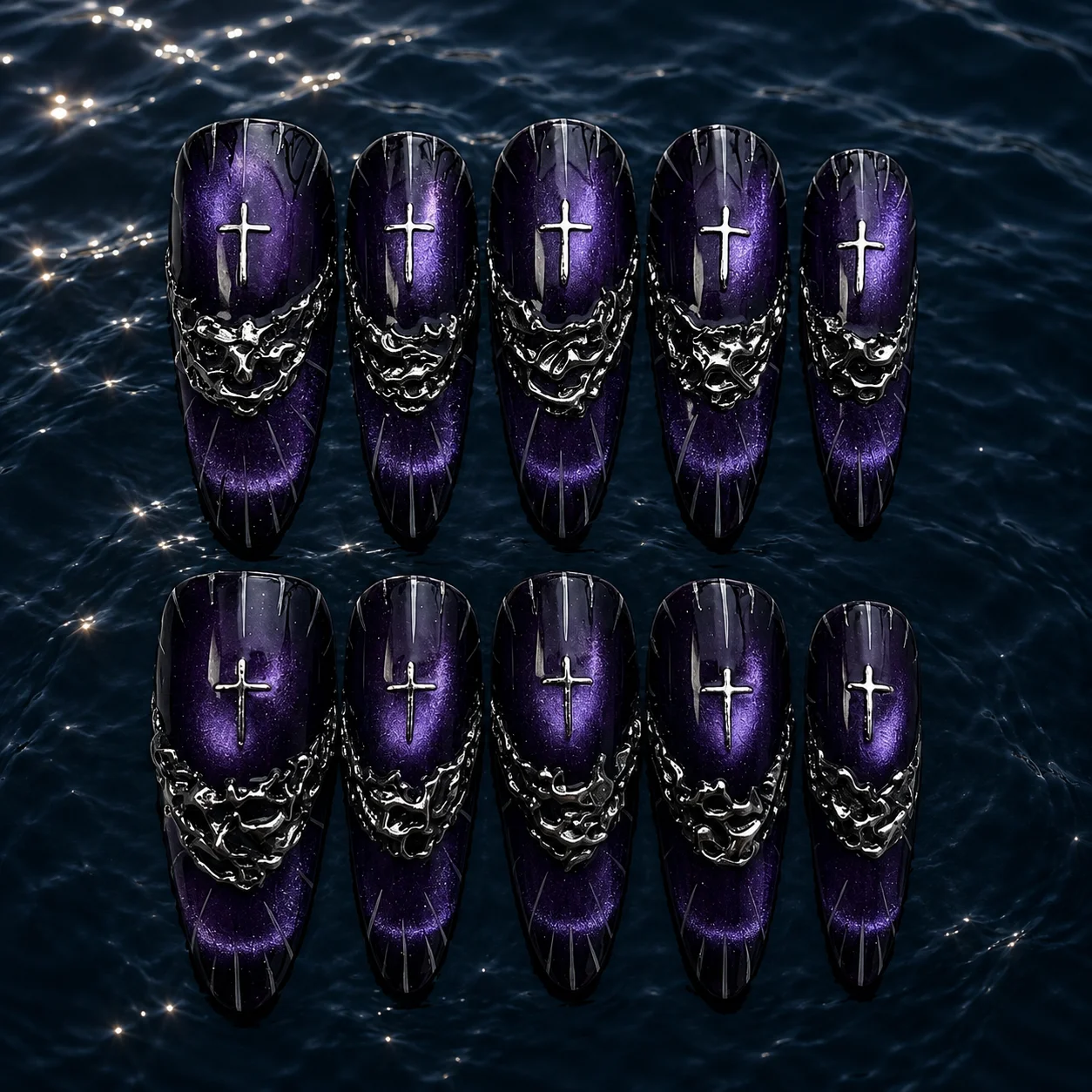 Void Cross Cat Eye Nails Void Cross Cat Eye Nails