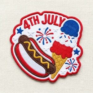 4th july hot dog ice cream patch