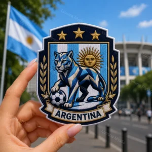argentina 3 star soccer crest patch