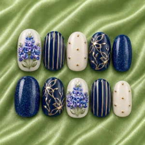 blue lupine meadow nails