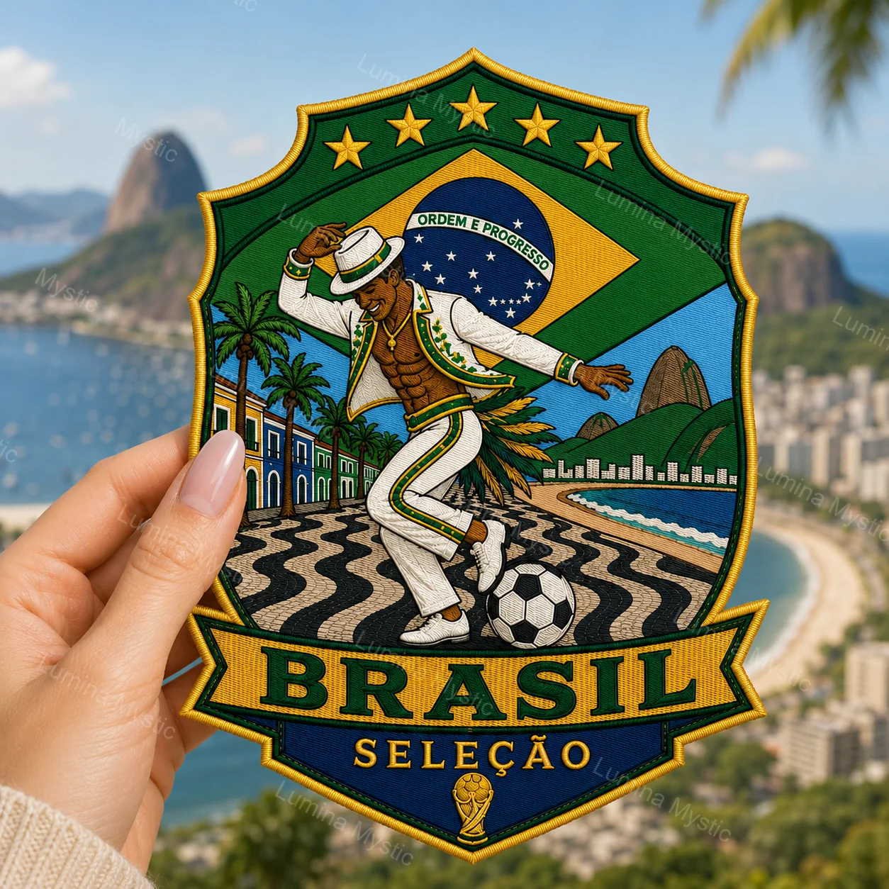brasil seleção dancer patch brasil seleção dancer patch