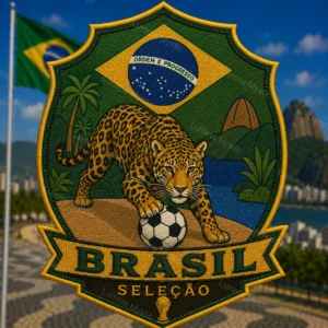 brasil seleção leopard patch