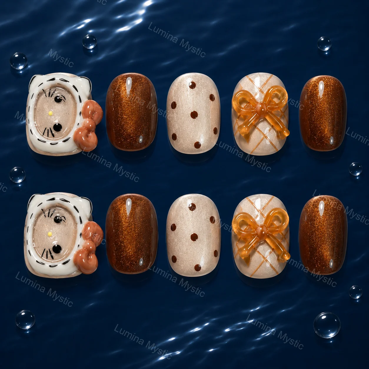 caramel kitty nails caramel kitty nails