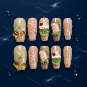 crystal dessert nails