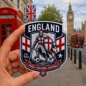 england medieval knight soccer patch