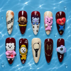 kawaii idol nail set