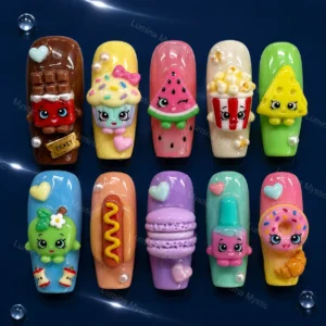 kawaii treat press on nails