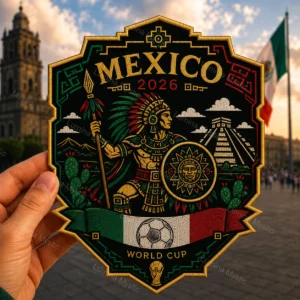 mexico 2026 aztec warrior patch