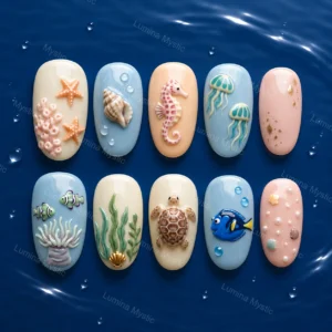 ocean treasure 3d nails