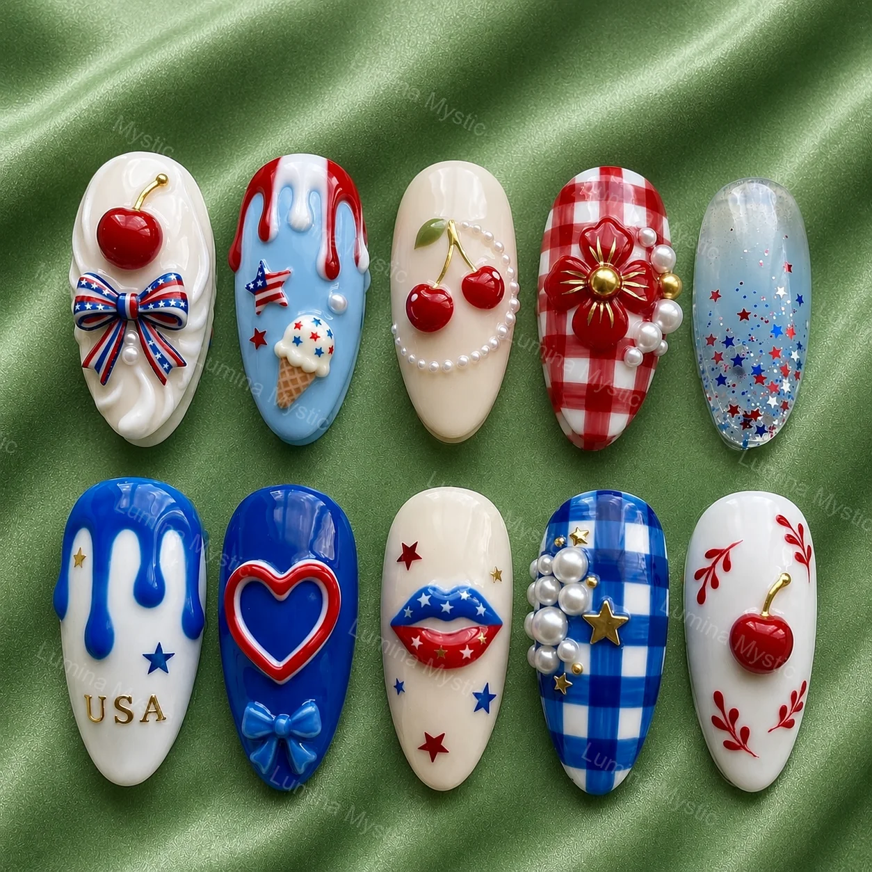 patriotic 1776 holiday nails patriotic 1776 holiday nails