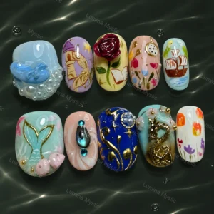 whimsical storybook nails