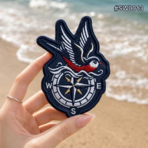 compass swallow bird patch