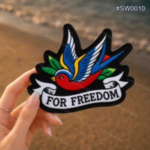 for freedom swallow bird patch