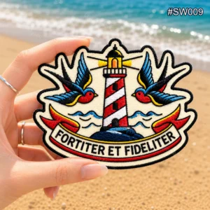 fortiter et fideliter bird patch
