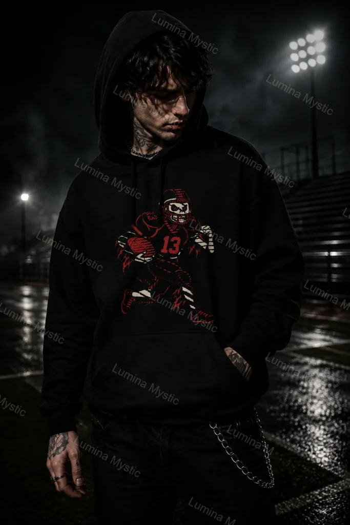 skeleton football hoodie cover