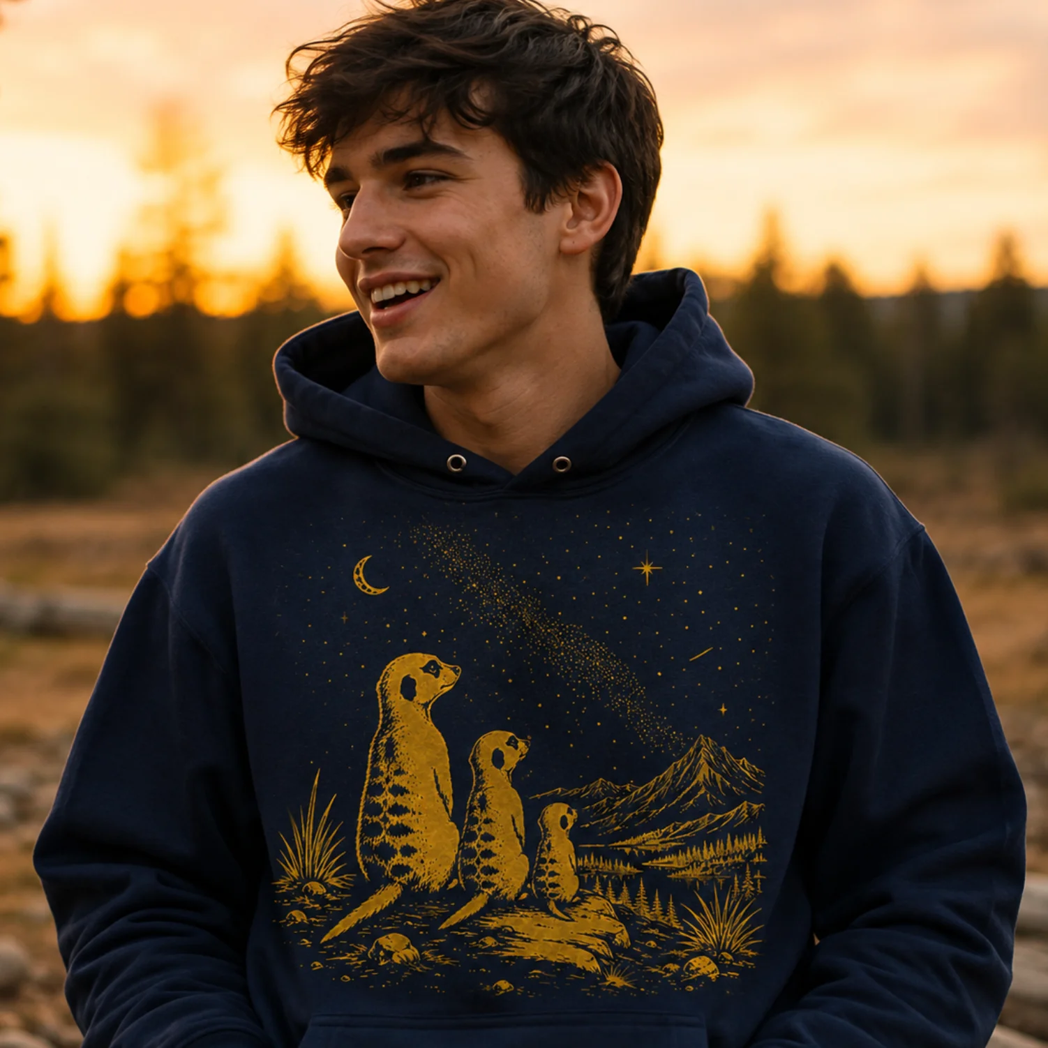 stargazing meerkat hoodie stargazing meerkat hoodie
